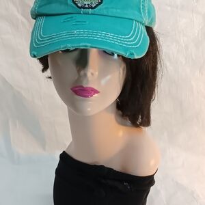 KBETHOS Turquoise Baseball Cap with White Stitching